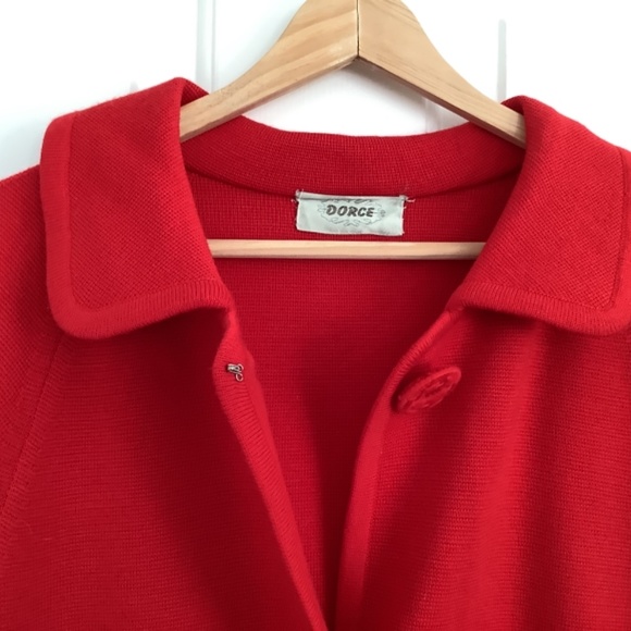 😍🤩Host Pick! Gorgeous Red Vintage Wool Jacket/ Coat - Picture 5 of 14